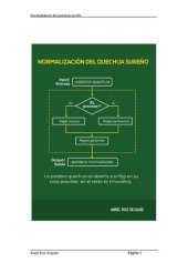 book Normalización del quechua sureño: enfoque sistémico. La palabra quechua es abierta e,o=f(q) en su zona posvelar, en el resto es trivocálica