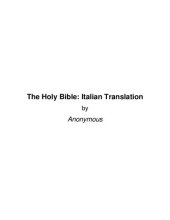 book The Holy Bible: Italian Translation