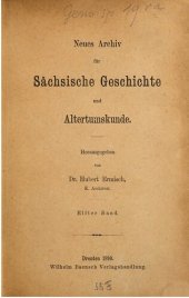 book Neues Archiv für Sächsische Geschichte und Altertumskunde