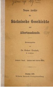 book Neues Archiv für Sächsische Geschichte und Altertumskunde