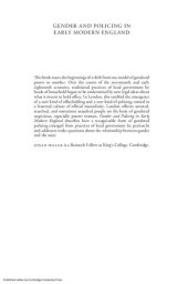 book Gender and Policing in Early Modern England (Cambridge Studies in Early Modern British History)