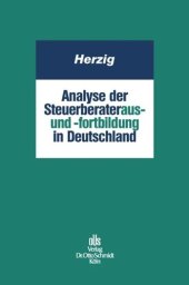 book Analyse der Steuerberateraus- und -fortbildung in Deutschland