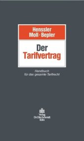 book Der Tarifvertrag: Handbuch für das gesamte Tarifrecht