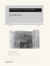 book Journal of the Canadian Society for Syriac Studies 3