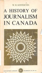 book A History of Journalism in Canada