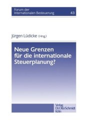 book Neue Grenzen für die internationale Steuerplanung?