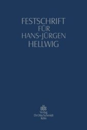 book Festschrift für Hans-Jürgen Hellwig: zum 70. Geburtstag