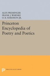 book Princeton Encyclopedia of Poetry and Poetics