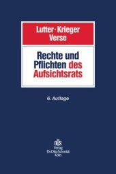 book Rechte und Pflichten des Aufsichtsrats