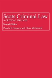 book Scots Criminal Law: A Critical Analysis