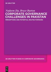 book Corporate Governance Challenges in Pakistan: Perceptions and Potential Routes Forward