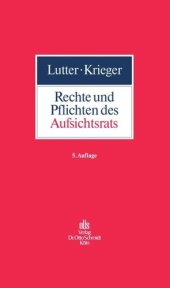 book Rechte und Pflichten des Aufsichtsrats