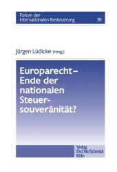 book Europarecht – Ende der nationalen Steuersouveränität?