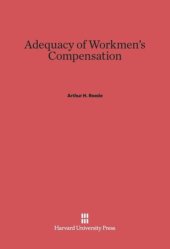 book Adequacy of Workmen's Compensation