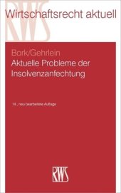 book Aktuelle Probleme der Insolvenzanfechtung