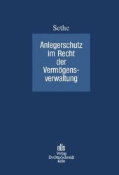 book Anlegerschutz im Recht der Vermögensverwaltung