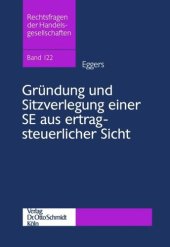 book Gründung und Sitzverlegung einer SE aus ertragsteuerlicher Sicht