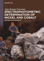 book Spectrophotometric Determination of Nickel and Cobalt: Methods and Reagents