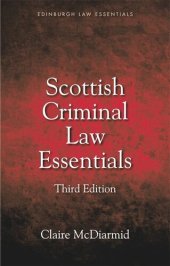 book Scottish Criminal Law Essentials