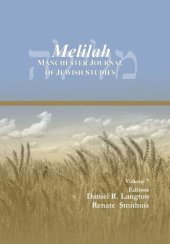 book Melilah: Manchester Journal of Jewish Studies (2010)