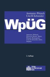 book Wertpapiererwerbs- und Übernahmegesetz: Kommentar