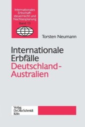 book Internationale Erbfälle Deutschland-Australien