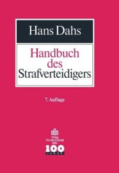 book Handbuch des Strafverteidigers