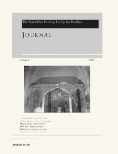 book Journal of the Canadian Society for Syriac Studies 5