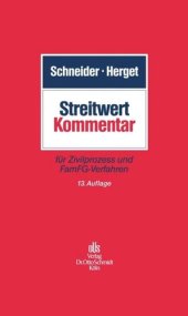 book Streitwert-Kommentar