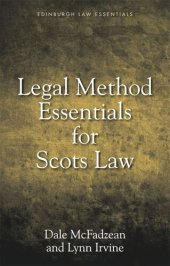 book Legal Method Essentials for Scots Law