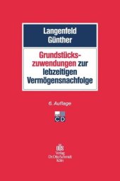 book Grundstückszuwendungen zur lebzeitigen Vermögensnachfolge