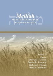 book Melilah: Manchester Journal of Jewish Studies (2009)