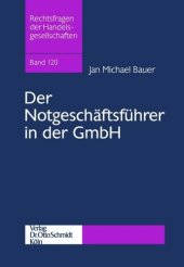 book Der Notgeschäftsführer in der GmbH