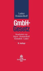 book GmbH-Gesetz: Kommentar