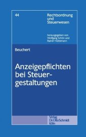 book Anzeigepflichten bei Steuergestaltungen