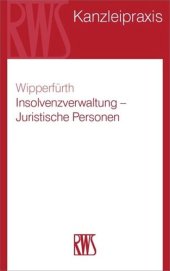 book Insolvenzverwaltung – Juristische Personen