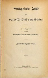 book Oberbayerisches Archiv für vaterländische Geschichte