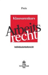 book Klausurenkurs Arbeitsrecht: Individualarbeitsrecht