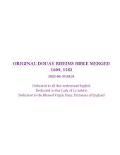 book Original Douay Rheims