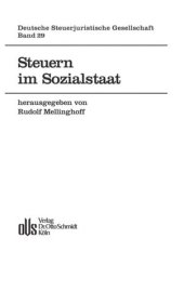 book Steuern im Sozialstaat