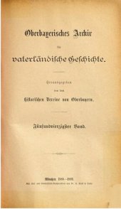 book Oberbayerisches Archiv für vaterländische Geschichte