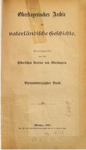 book Oberbayerisches Archiv für vaterländische Geschichte