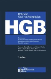 book HGB: Kommentar zu Handelsstand, Handelsgesellschaften, Handelsgeschäften und besonderen Handelsverträgen (ohne Bilanz-, Transport- und Seerecht).