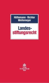 book Landesstiftungsrecht