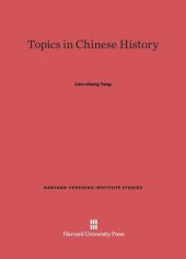 book Topics in Chinese History