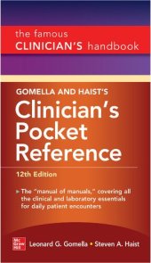 book Gomella and Haist's Clinician's Pocket Reference