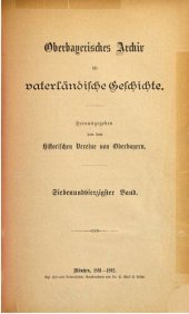 book Oberbayerisches Archiv für vaterländische Geschichte