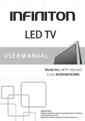 book Infiniton INTV-40L502 user manual