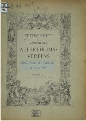 book Zeitschrift des Münchener Alterthumsvereins