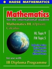 book Mathematics for the international student: mathematics HL (Option): Calculus HL Topic 9 FM Topic 5